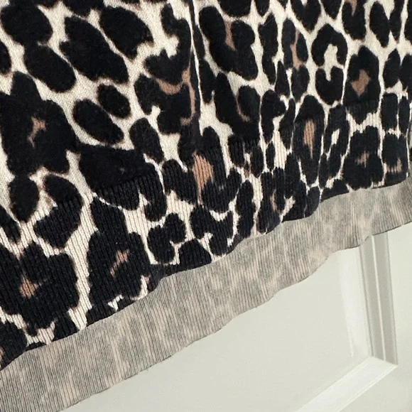 J. Crew Leopard Print Long Sleeve Tee in Black and Brown - Picture 6 of 8